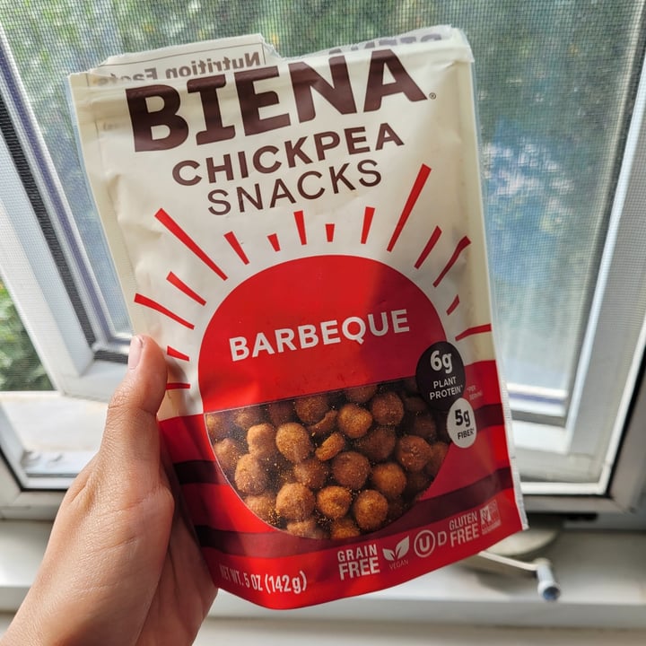 photo of Biena Snacks Chickpea Snacks Barbeque shared by @byobottlesg on  14 Sep 2021 - review
