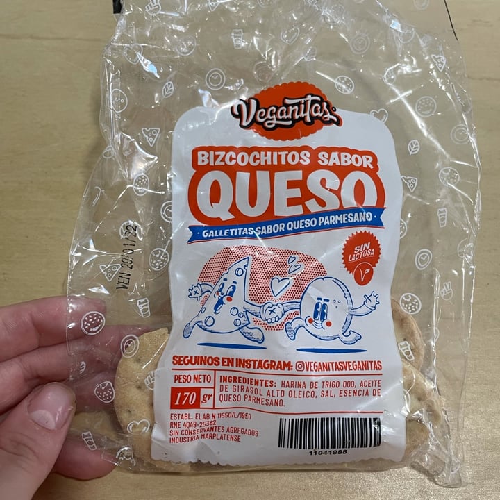 photo of Veganitas Bizcochitos sabor Queso shared by @enriquetaso on  31 Oct 2021 - review