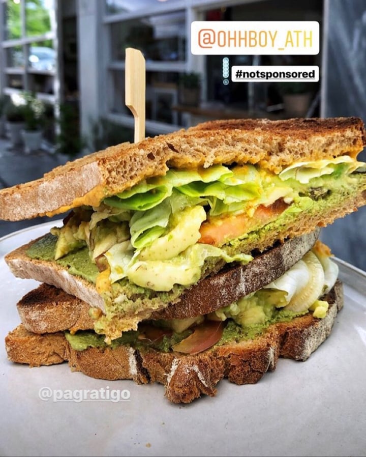 photo of Ohh Boy Avocado, hummus and pesto sandwich shared by @thefoodiecorner on  10 Jun 2019 - review