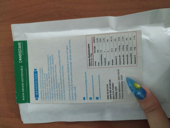 review photo of Viva Leche De Coco En Polvo shared by @supremebb on 25 Nov 2019 - review
