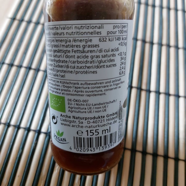 review photo of Arche Naturküche teriyaki sauce shared by @iltulipanoavento on 05 Apr 2022 - review