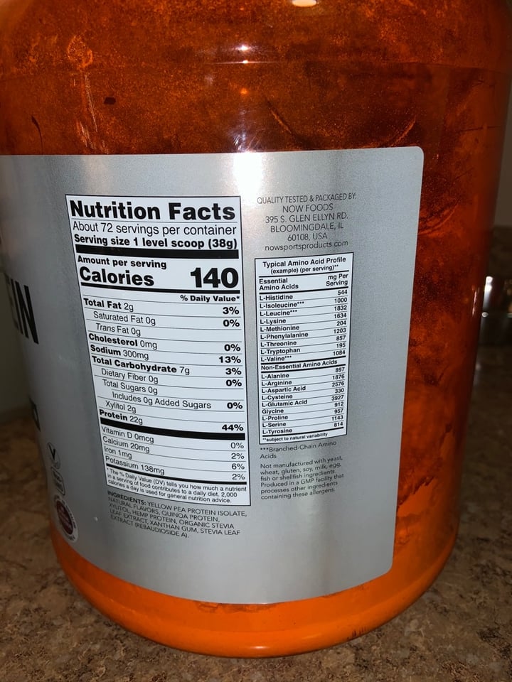 photo of NOW® Plant Protein Complex Protein Powder Creamy Vanilla shared by @hollyamber on  22 Dec 2019 - review