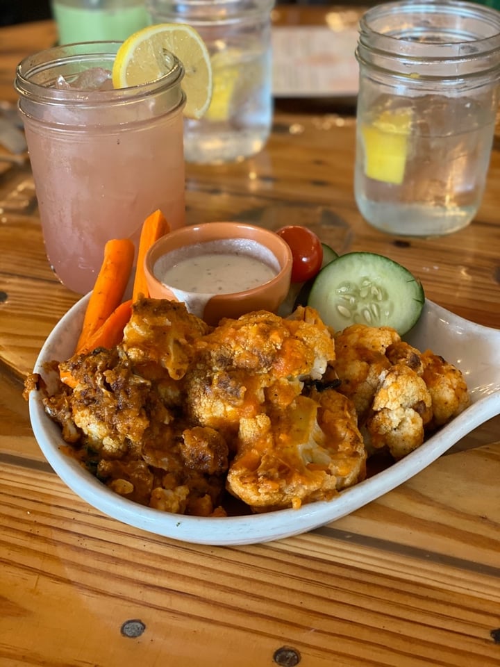photo of Pomegranate Cafe Buffalo Cauliflower shared by @veganvato on  03 Dec 2019 - review