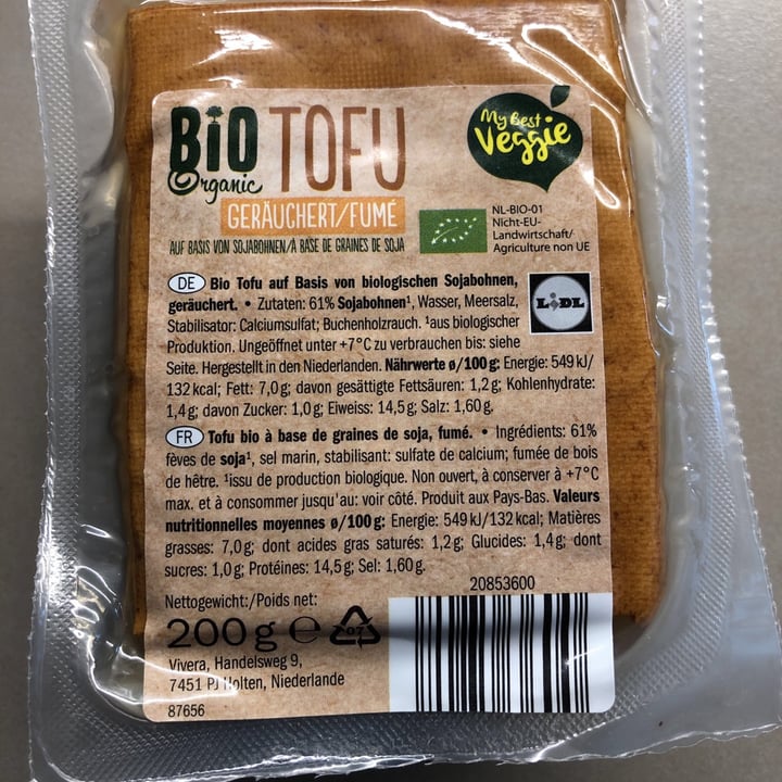 photo of My Best Veggie Bio tofu smoked shared by @myrambo on  24 Aug 2020 - review