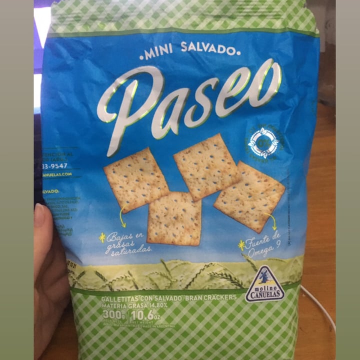 review photo of Molino Cañuelas Galletitas con Salvado Mini Crackers Paseo shared by @palomatrolio on 08 Mar 2021 - review