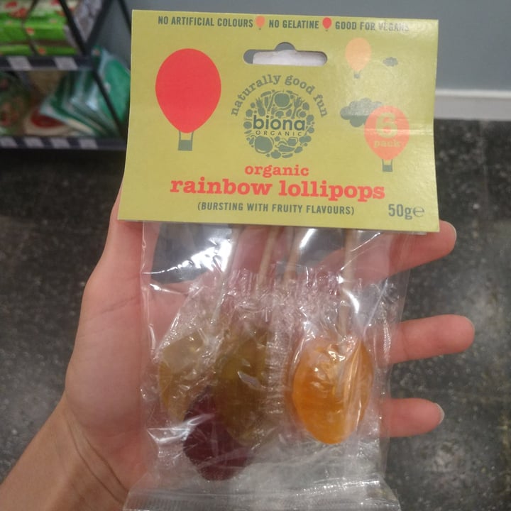 photo of biona organic Raimbow Lollipops shared by @tamirisst on  11 May 2022 - review