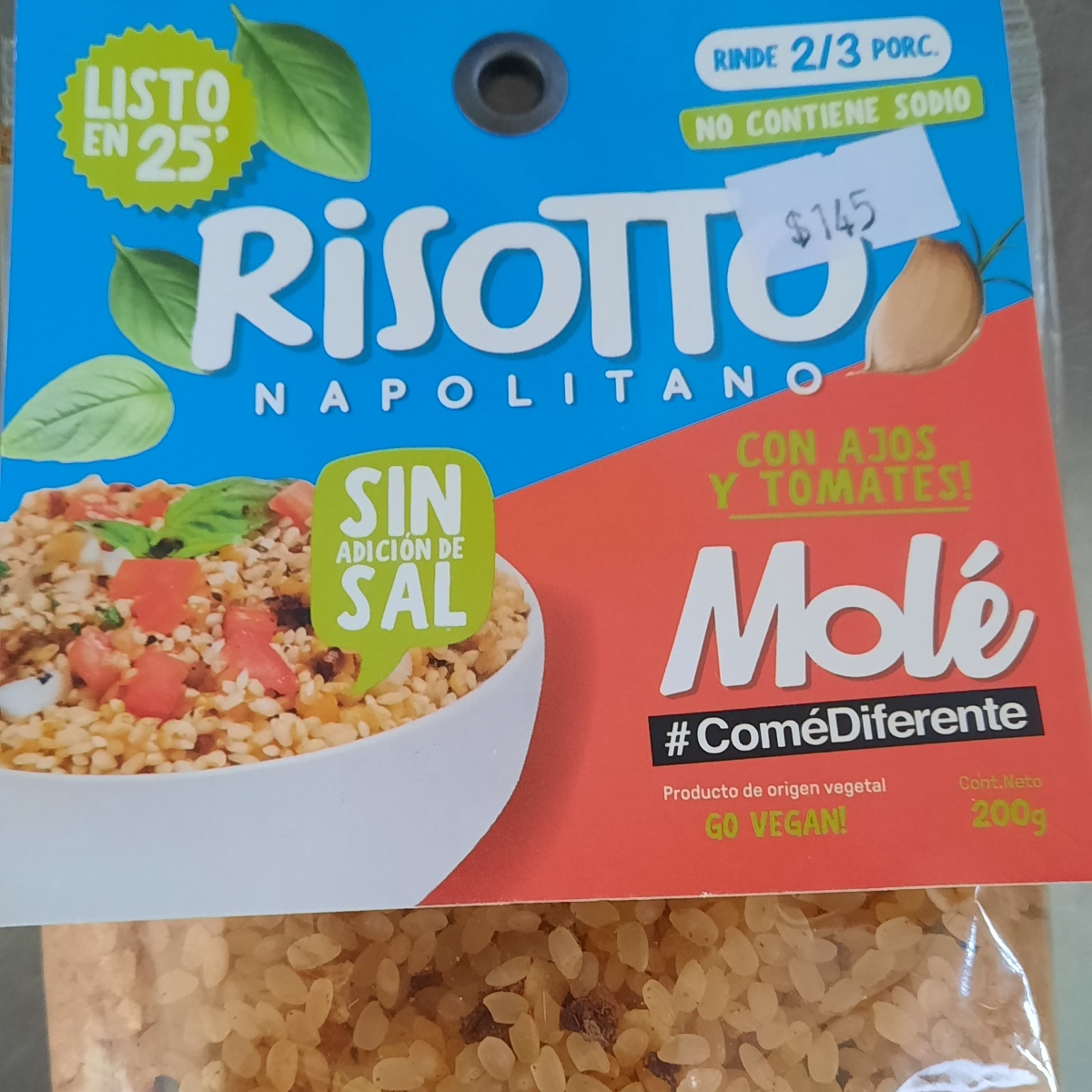 Rissoto Napolitano con Ajos y Tomates from Molé - Vegan Product Reviews ...