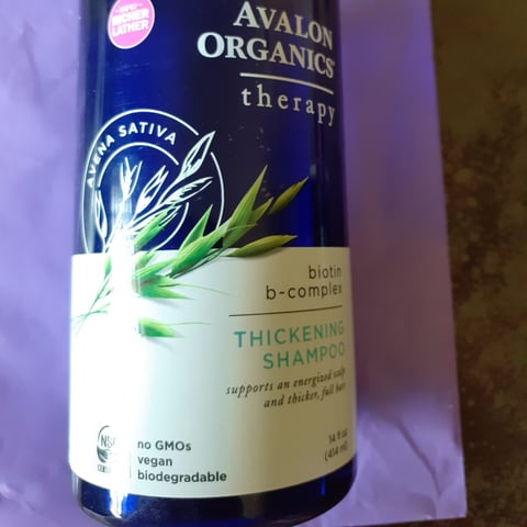 Avalon Organics Biotin B-Complex Thickening Therapy Shampoo Reviews |  abillion