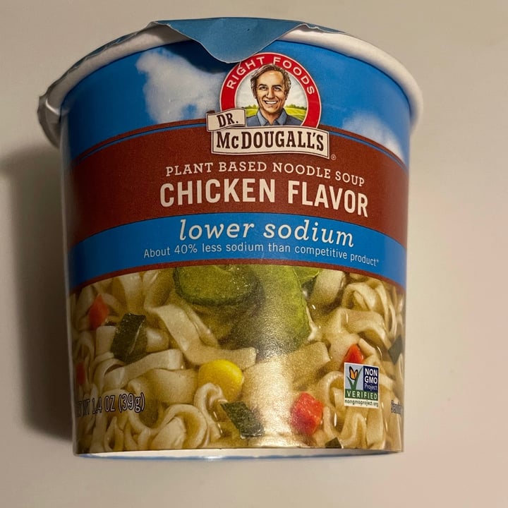 review photo of Dr McDougall's Right Foods Vegan noodle soup-chicken flavor (lower sodium) shared by @katiefaye on 01 Jul 2021 - review