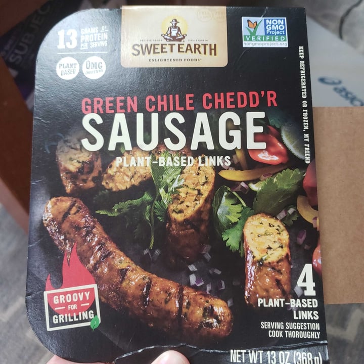 photo of Sweet Earth Green Chile Chedd'r Sausage shared by @milliy78 on  17 Apr 2021 - review