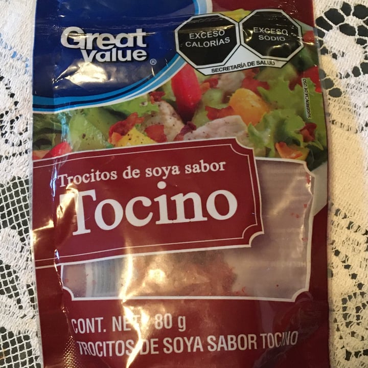 photo of Great Value  Trocitos de Soya Sabor tocino shared by @gina90s on  04 Aug 2022 - review