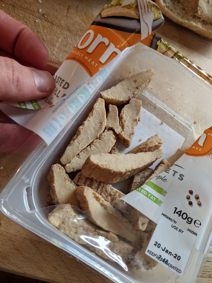 review photo of Quorn Roasted Sliced Fillets shared by @papalovesvegan on 05 Jan 2020 - review