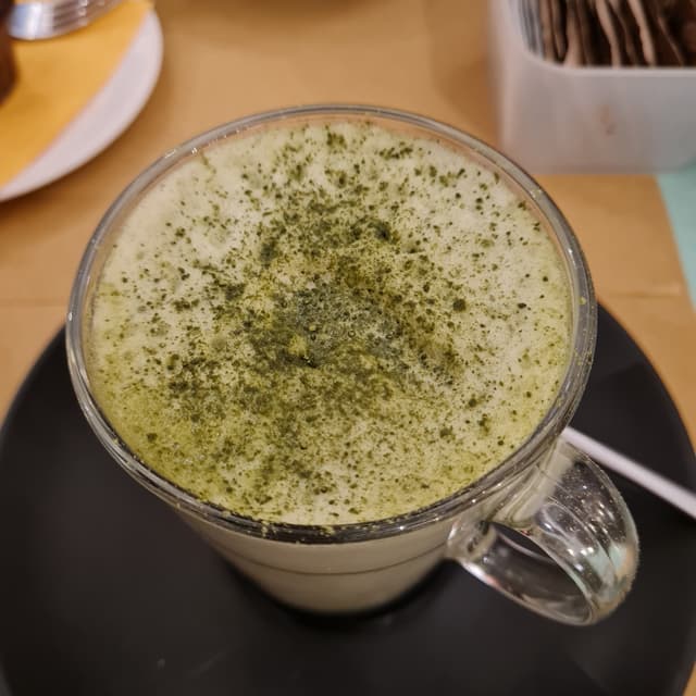 Foto del piatto “cappuccino matcha”