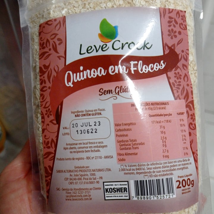 photo of Leve crock Quinoa em Flocos shared by @cristinaangelica on  18 Jul 2022 - review