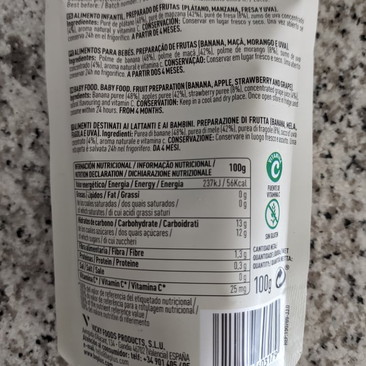 photo of Be plus Fresa y plátano shared by @laurrr on  05 Jul 2021 - review
