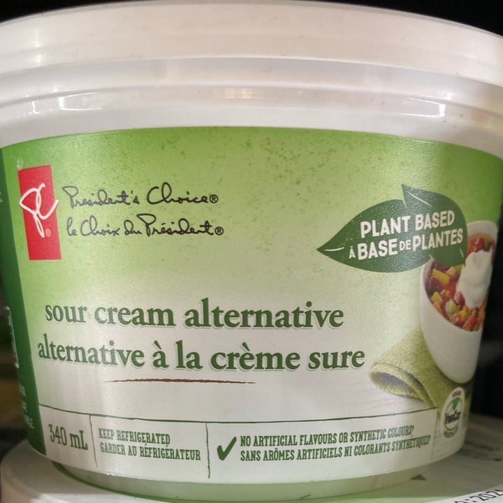 photo of President's Choice Sour cream alternative shared by @dashdash on  30 Jun 2021 - review