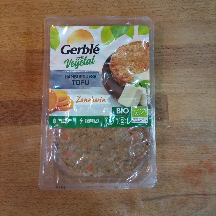 photo of Gerblé Hamburguesa Tofu Zanahoria shared by @asonier on  29 Nov 2021 - review