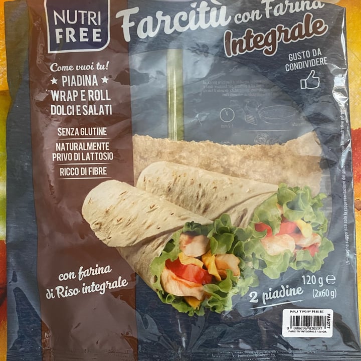 photo of Nutri free Piadina Farcitù Integrale shared by @biancaeffe on  11 Aug 2022 - review