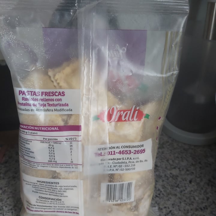 review photo of Orali Ravioles de Texturizado De Soja shared by @matiteli on 09 Aug 2020 - review