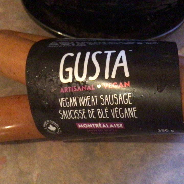 photo of Gusta Vegan Wheat  Montrealaise sausage shared by @jthlt on  05 Nov 2021 - review