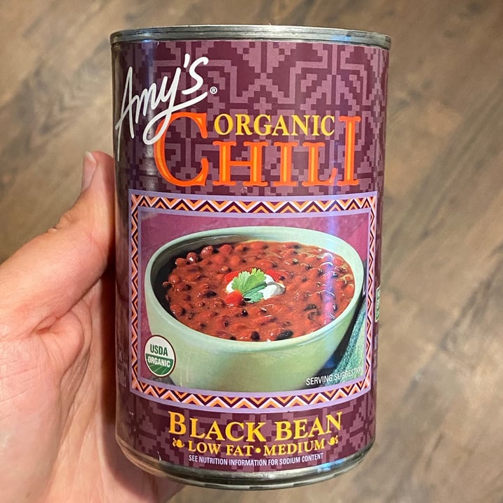 photo of Amy’s Organic Black Bean Chili shared by @crandazzo on  23 Aug 2021 - review