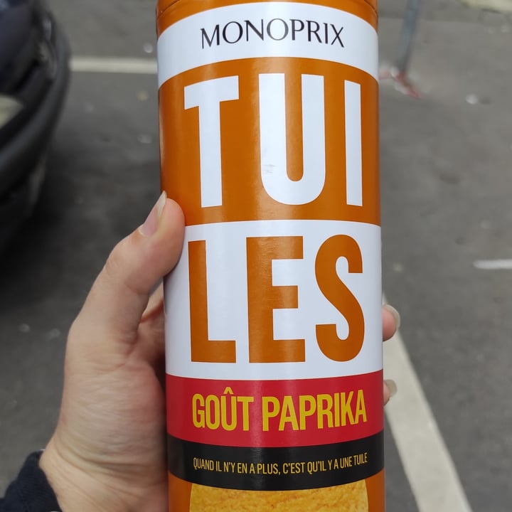photo of Monoprix Tuiles goût paprika shared by @fundacionelhogar on  12 Jul 2021 - review