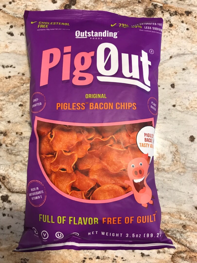 Original Pigless Bacon Chips from Outstanding Foods - Vegan Product ...