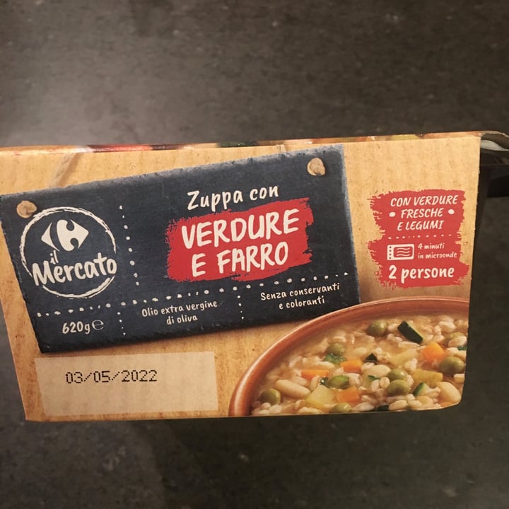 review photo of Il mercato carrefour Zuppa con verdure e farro shared by @arturino on 05 Apr 2022 - review