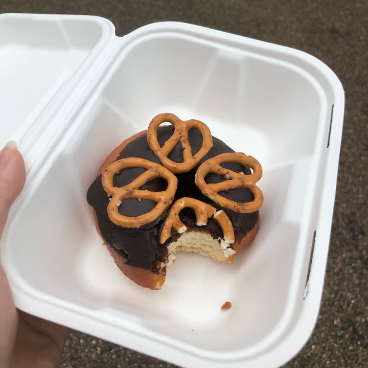 photo of Glazed - Next Level Donuts And Coffee Chocolate & Pretzel Doughnut shared by @huia07 on  24 Jul 2022 - review