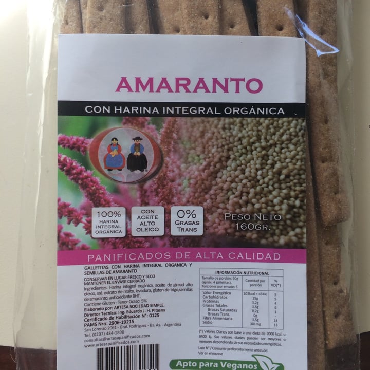 review photo of Artesa Galletitas Con Harina Integral Organica shared by @babyoda on 08 Sep 2020 - review