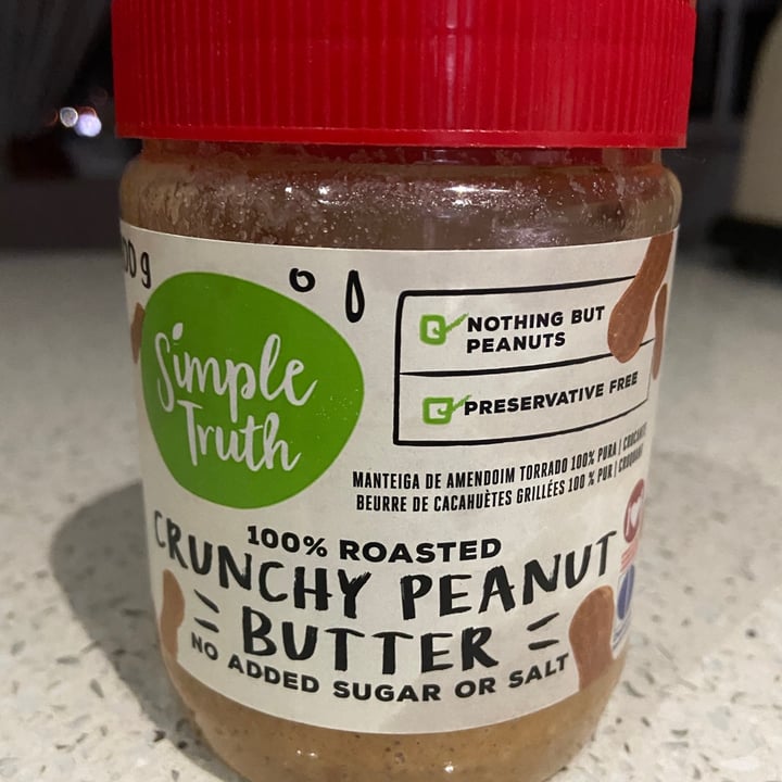 photo of Simple Truth Crunchy peanut butter No Added Sugar or Salt shared by @lache on  30 Jun 2021 - review