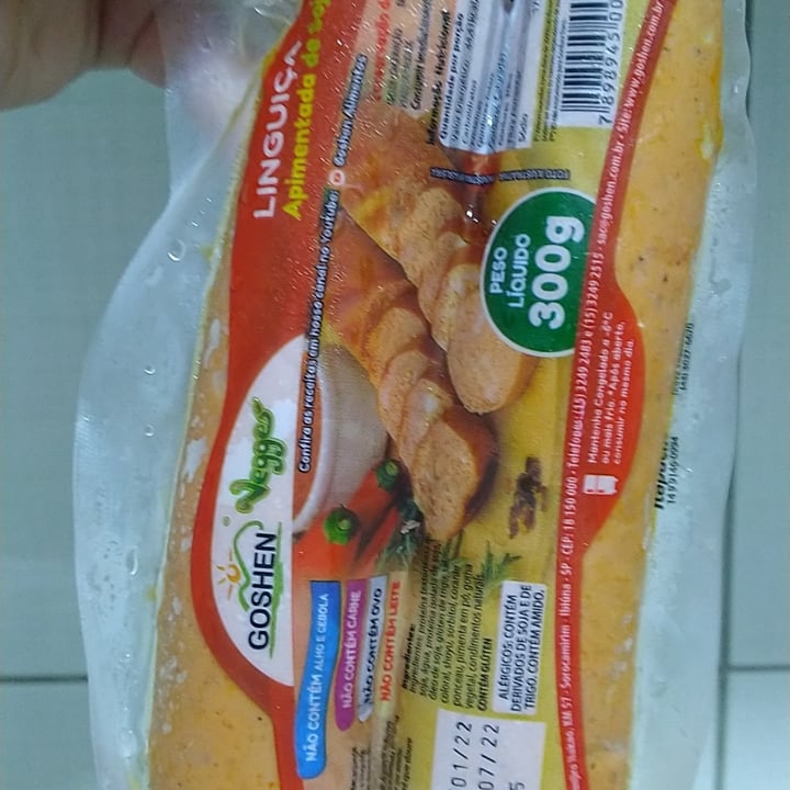 photo of Goshen Vegge Linguiça de Soja shared by @deborela on  30 Apr 2022 - review