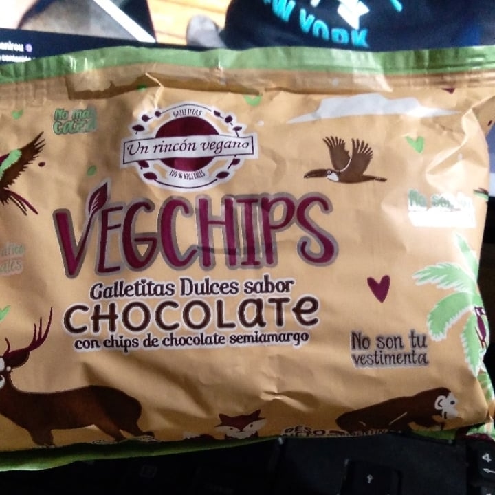 photo of Un Rincón Vegano Vegchips Galletitas Dulces sabor Chocolate shared by @dxffnee on  29 Jun 2021 - review