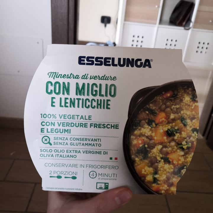 photo of Esselunga Minestra di verdure con miglio e lenticchie shared by @alessandrapri on  17 Mar 2022 - review