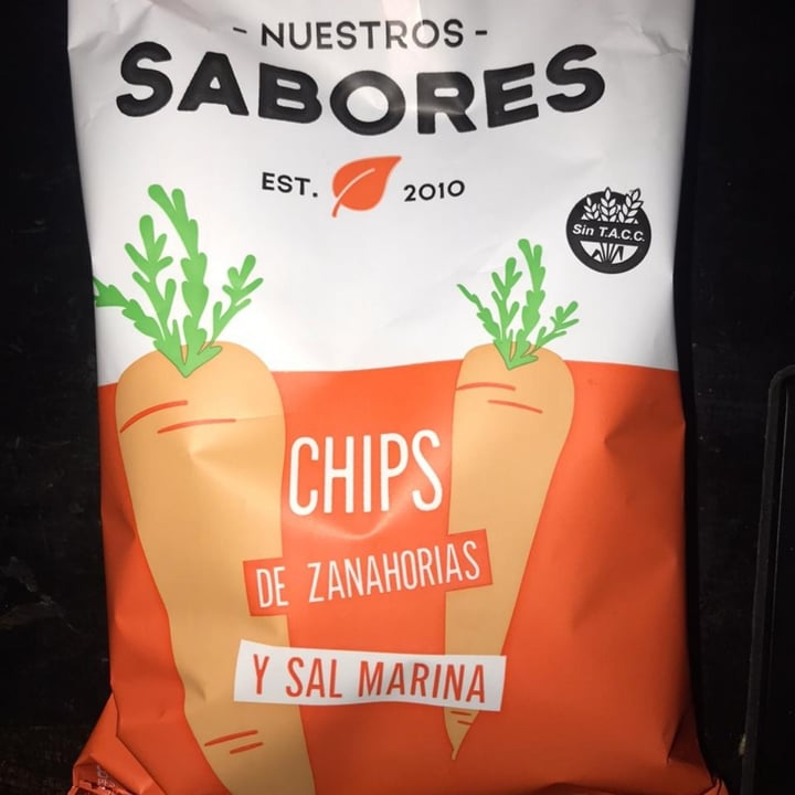 photo of Nuestros Sabores Chips de Zanahoria y Sal Marina shared by @bartinx on  21 Jul 2020 - review