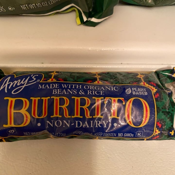 review photo of Amy’s Amy’s Gluten Free Non-Dairy Organic Burrito with Beans & Rice shared by @monymadie on 30 May 2022 - review