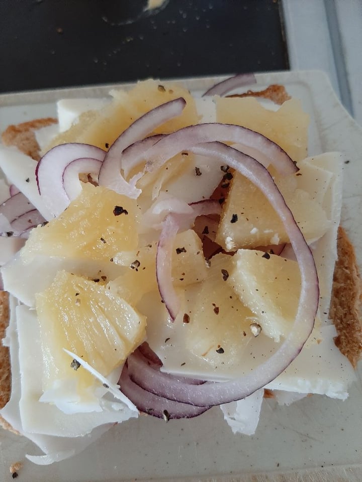 review photo of The Alternative Dairy Co. Dairy Free Mozzarella Style Block shared by @steffbelly on 22 Apr 2020 - review