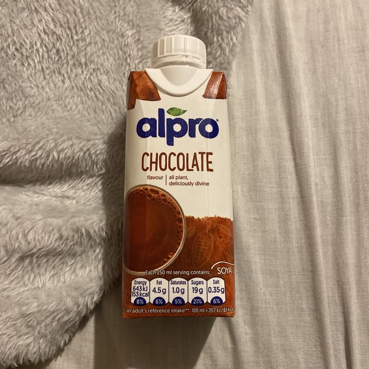 review photo of Alpro Chocolate Flavored Soya Milk 250ml shared by @kkinocore on 25 Jan 2021 - review
