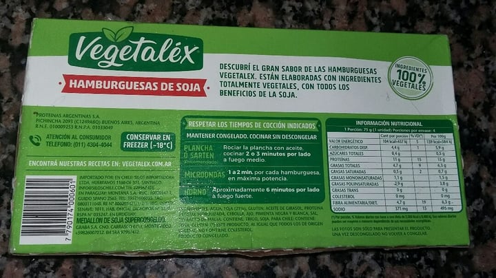 photo of Vegetalex Hamburguesas de Soja shared by @angie93 on  24 Mar 2020 - review