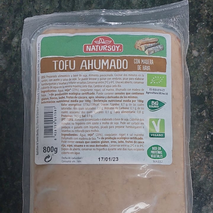 photo of Natursoy Tofu Ahumado shared by @antiaac- on  27 Nov 2022 - review