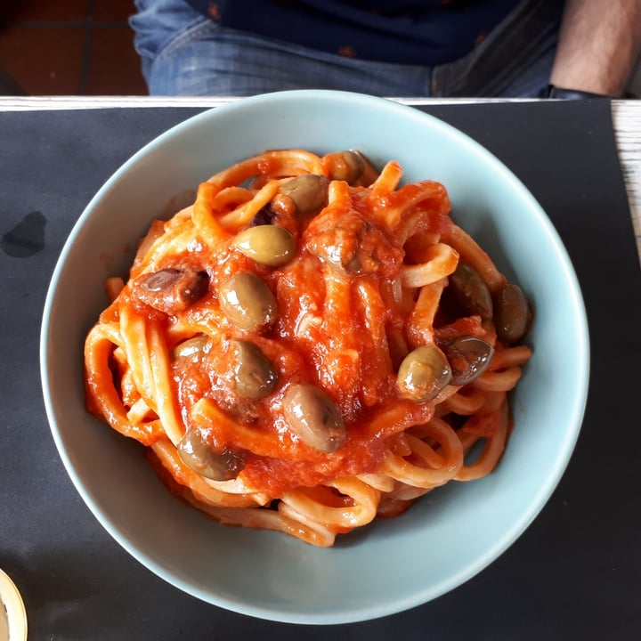 photo of Feliz Cafè di Giusy e Naila s.n.c. Scialatielli Con Pomodoro Fresco E Olive shared by @chiarinaveg on  07 Aug 2022 - review