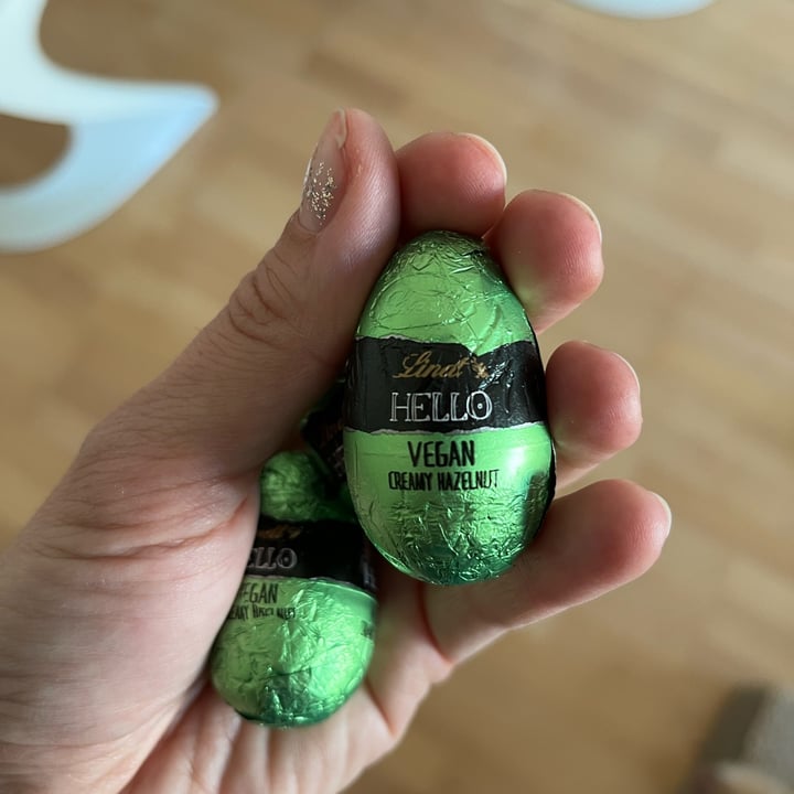 photo of Lindt Hello Vegan Creamy Hazelnut Eggs shared by @kojika on  01 Apr 2022 - review