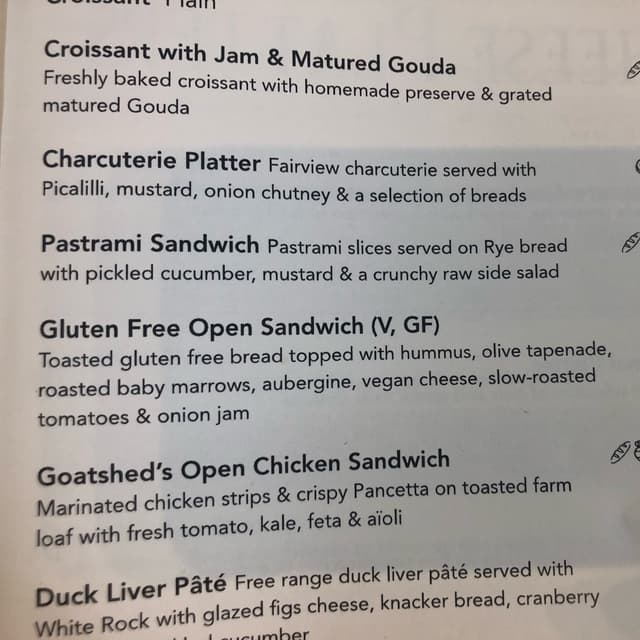 Photo du plat “Glute free open sandwich”