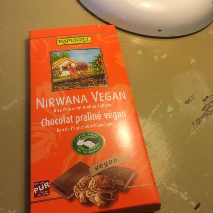 photo of Rapunzel Nirwana Vegan Chocolat Praliné shared by @loisi on  29 Apr 2020 - review