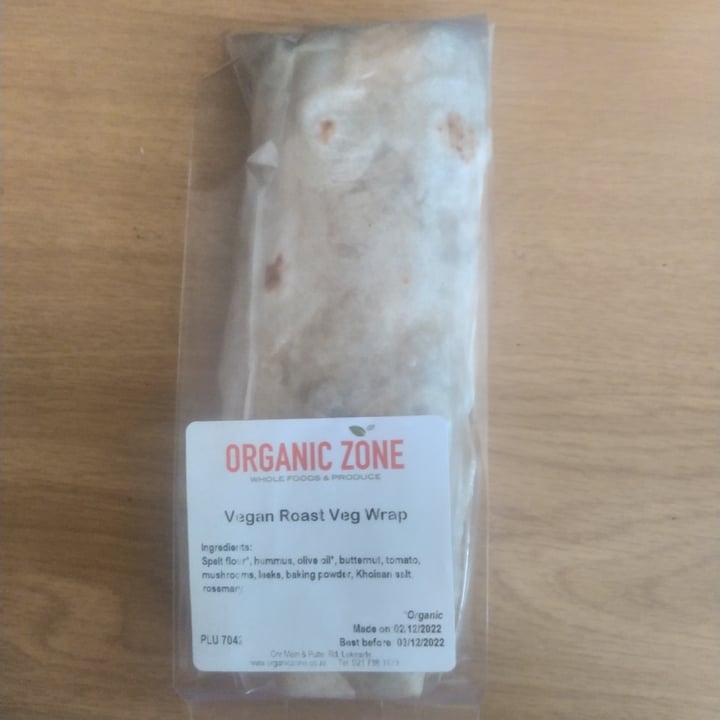 review photo of Organic Zone Vegan Roast Veg Wrap shared by @michthevegan on 04 Dec 2022 - review