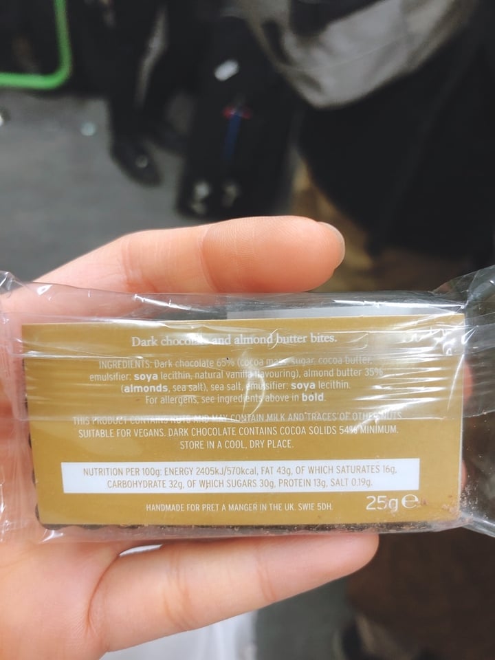 photo of Pret A Manger Almond butter bites shared by @nicnicnic on  27 Dec 2019 - review