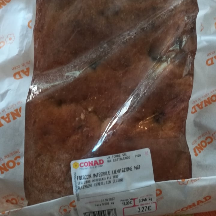 photo of Conad focaccia integrale shared by @grilla on  01 Oct 2022 - review