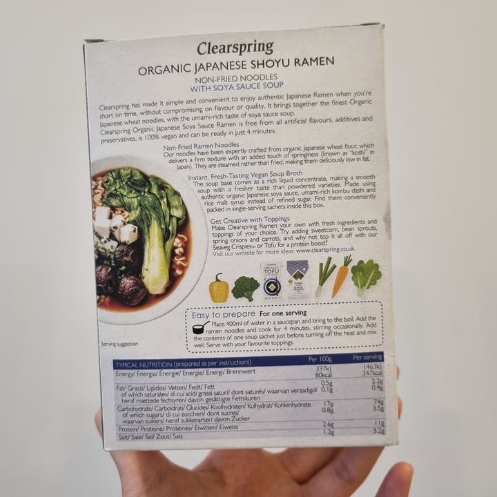 review photo of Clearspring Organic Japanese Shoyu Ramen shared by @chapche on 14 Feb 2022 - review
