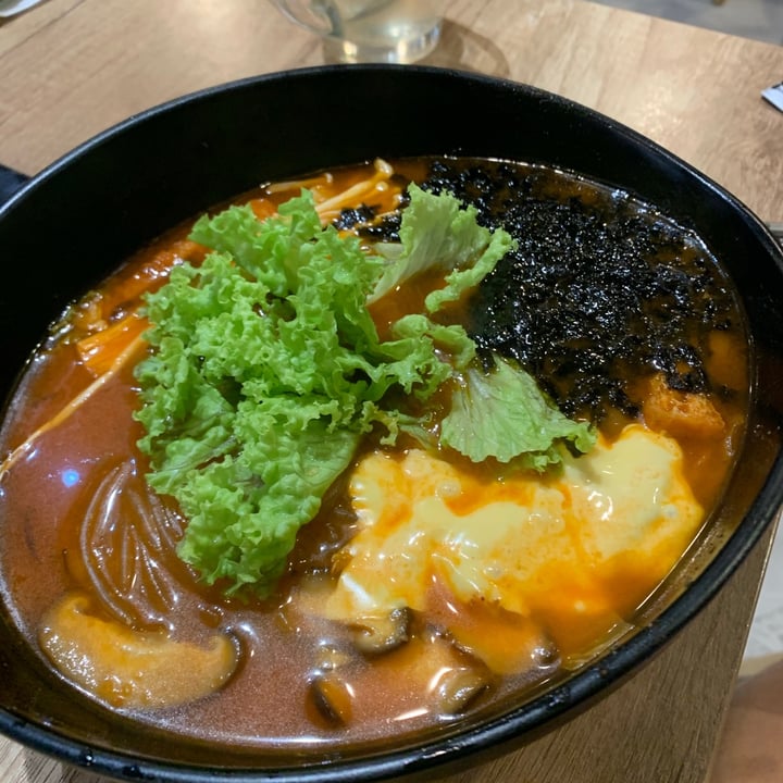 photo of Saute-San Kimchi Jjigae Cellophane shared by @happyveg on  13 May 2021 - review