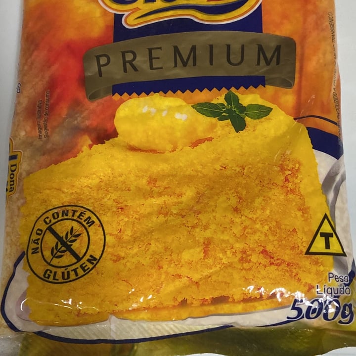 photo of dona clara Flocão - Farinha de Milho Flocada Premium shared by @aligenigenavegano10 on  09 May 2022 - review
